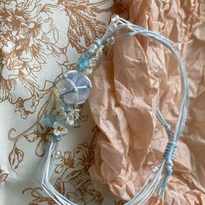 Blue and White Handmade Bracelet